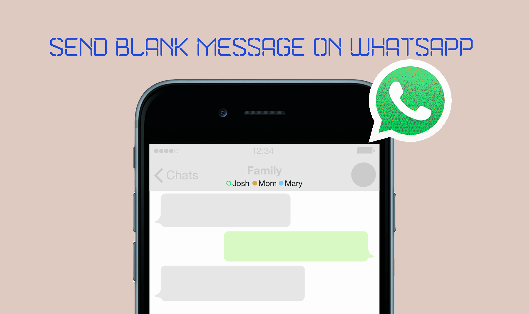 Send Blank Message and Blank Status on WhatsApp