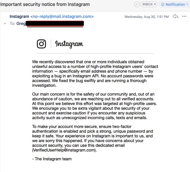 the company sent an alert to high profile verified accounts urging them to take steps like activate two factor authentication and pick a unique password to - instagram hack password a!   ccount 2017