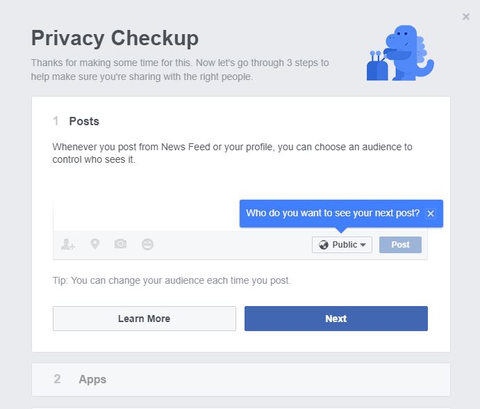 Facebook Privacy Checkup