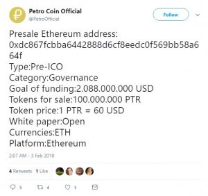 Petro Coin Scam Twitter