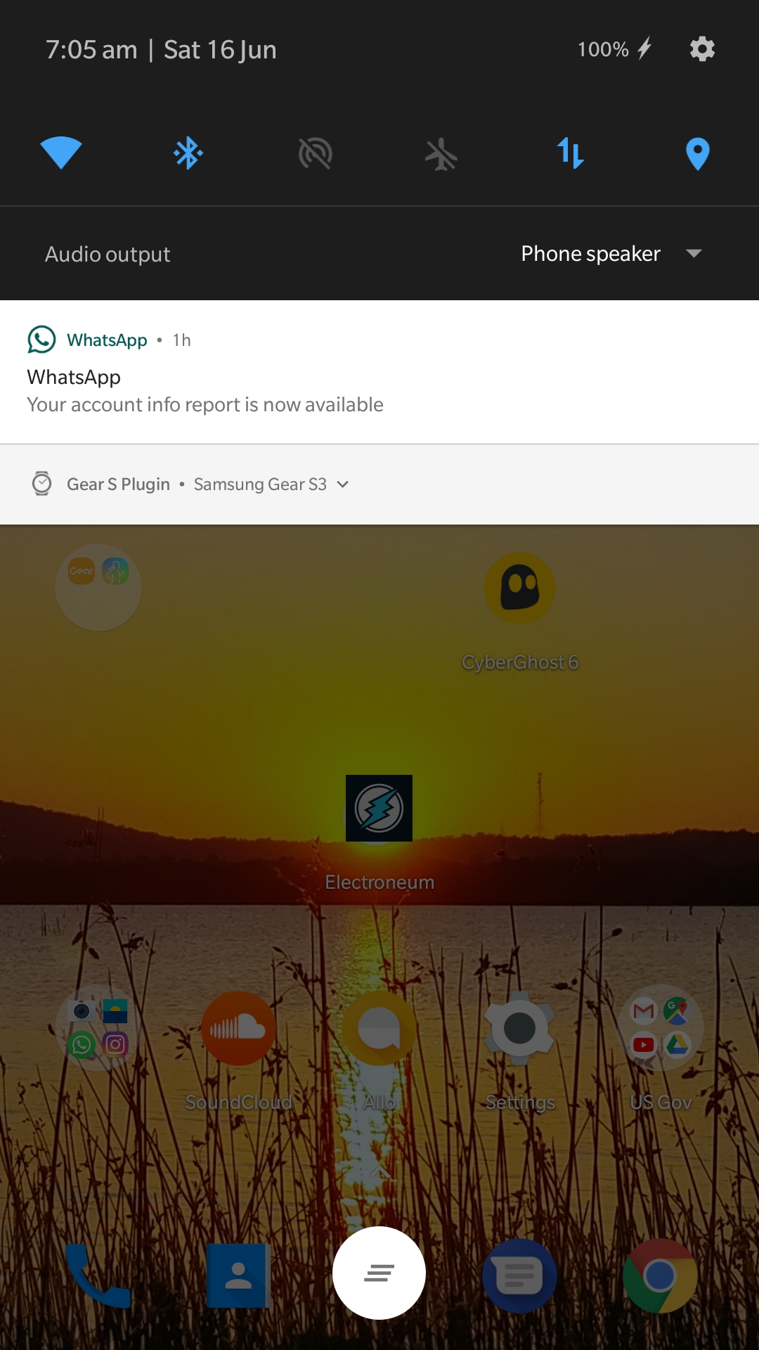 WhatsApp Account Info Available Notification