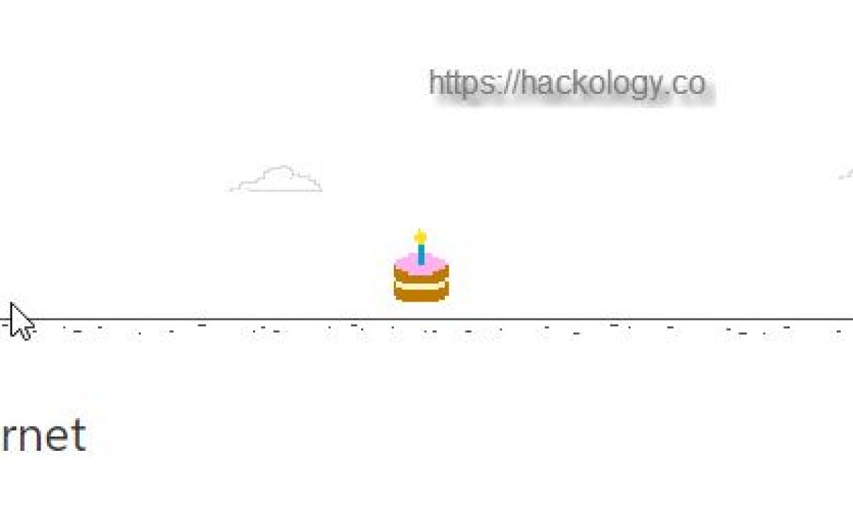 Google Chrome 10th Anniversary Offline Dino Gets A Cake And Hat