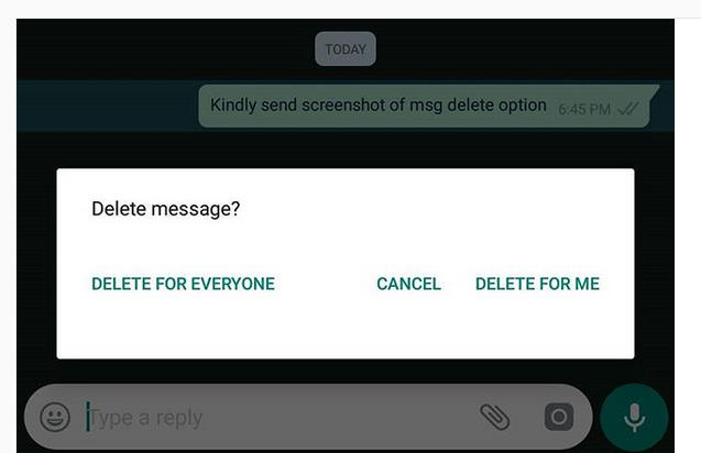 WhatsApp Delete for Everyone Update