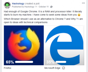 Firefox vs Edge Poll