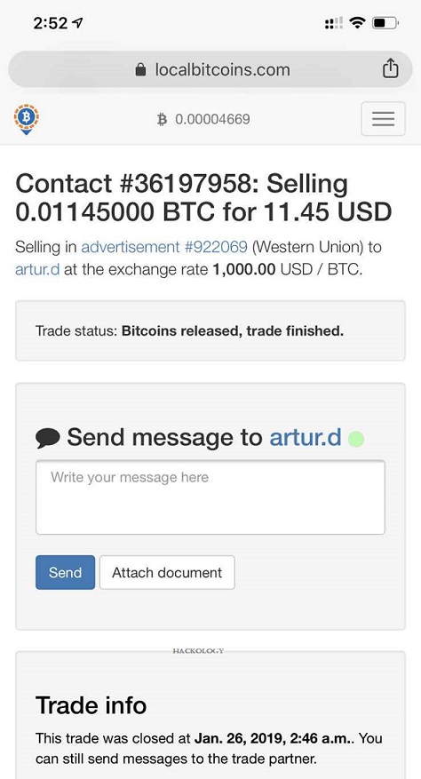 Phishing Attack on Traders on LocalBitcoins