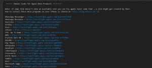 Special Paste of Beta iPhone Apps