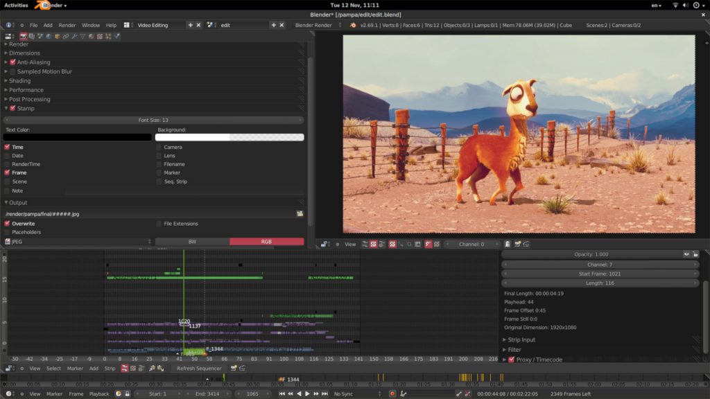 Blender Animated Video Editor