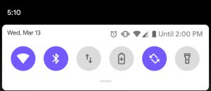 android Q estimated battery remaining