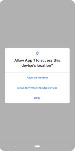 android Q location permissions