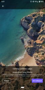 android Q wallpapers app material theme revamp