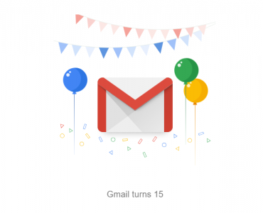 Gmail 15th Birthday