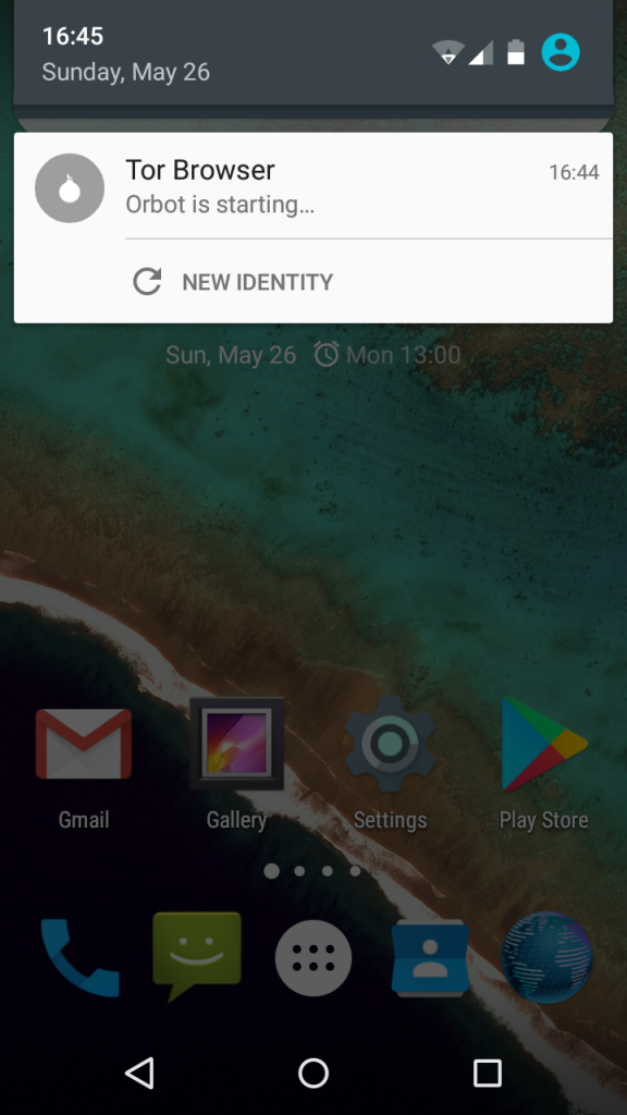 ToR Notification on Android