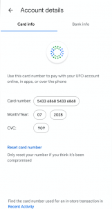 Google Pay Debit Card Card Number