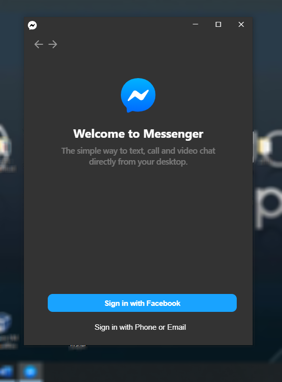 Facebook Messenger Desktop Launch