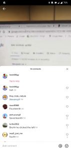 TikTok Blank Comment on Video