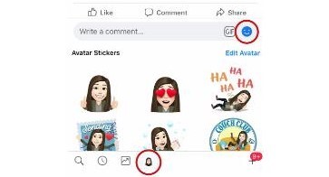 Facebook Avatar Stickers