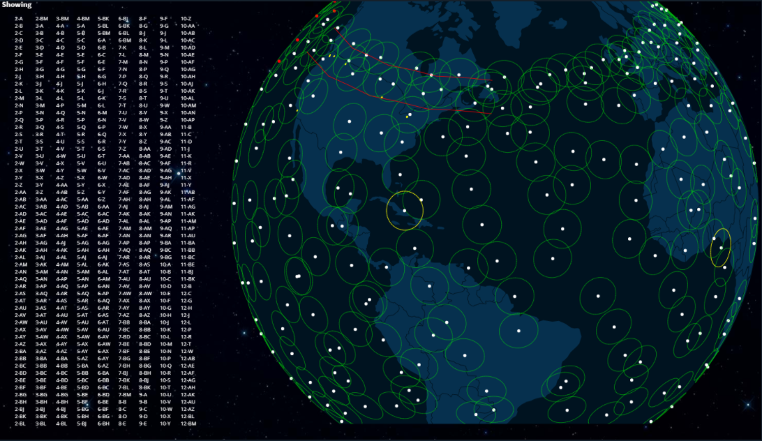 Starlink Satellite Constellation Coverage Map Open World Learning