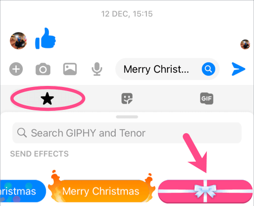 Facebook Messenger Enables Animated Special Effect