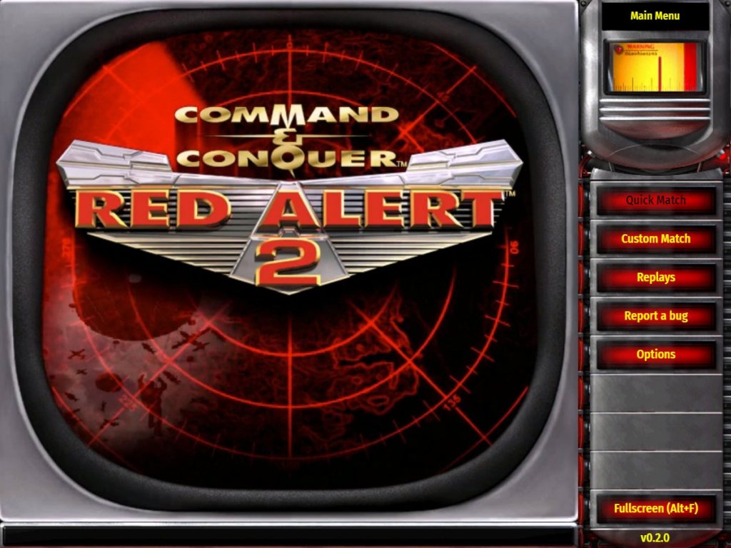 Red Alert 2 Menu