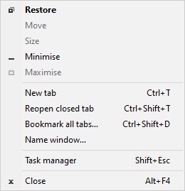 Name Windows on Chrome alternative method 